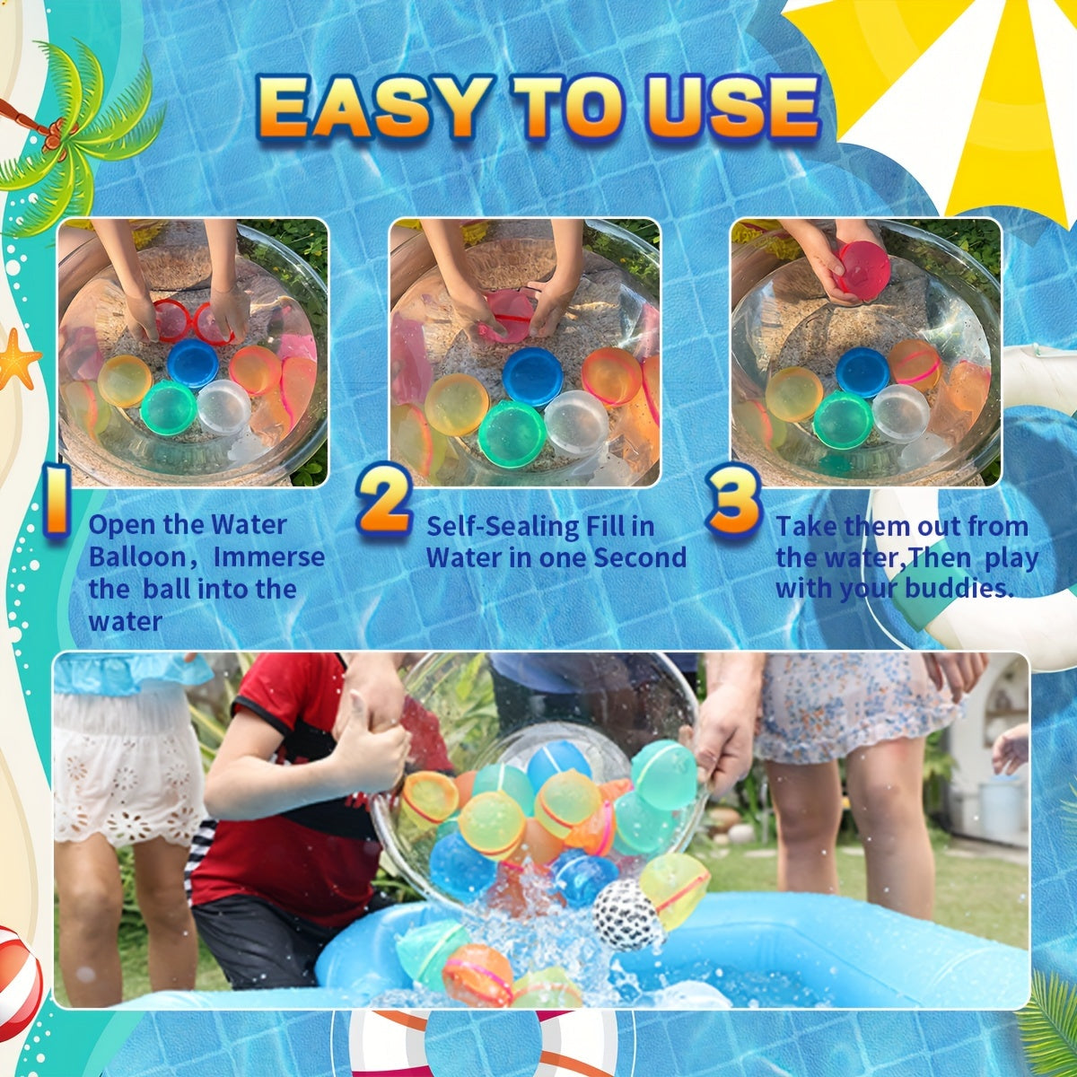 Reusable Water Balloons for Kids