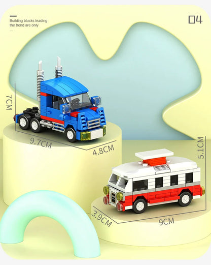 City Vehicle Series Building Blocks Fire Truck