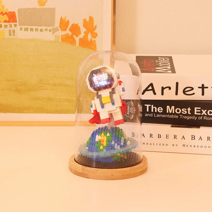 Outer Space Astronauts Assemble Educational Building Blocks