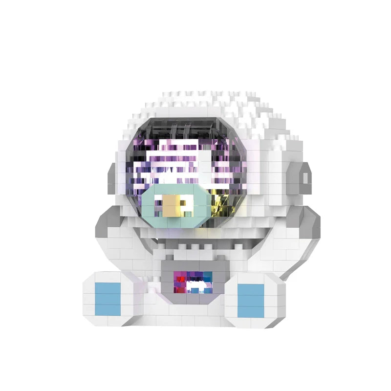 Outer Space Astronauts Assemble Educational Building Blocks