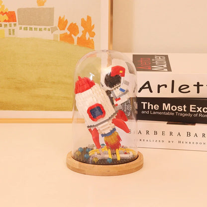 Outer Space Astronauts Assemble Educational Building Blocks