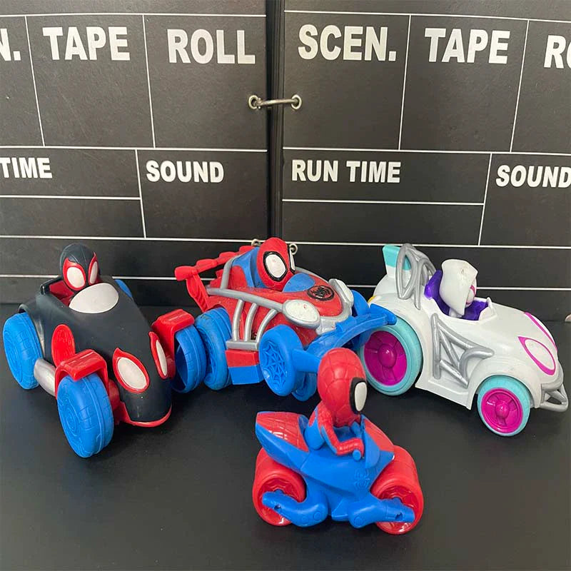 New Marvel Spider-Man Black Panther Warrior Inertia Scooter Doll