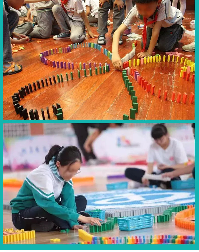 Rainbow Dominoes Kids Intellectual Brain Toys