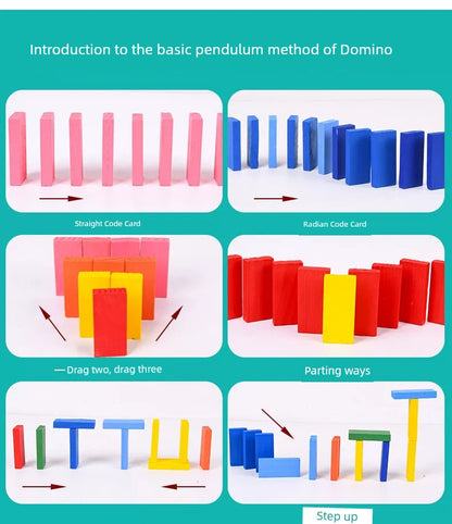 Rainbow Dominoes Kids Intellectual Brain Toys