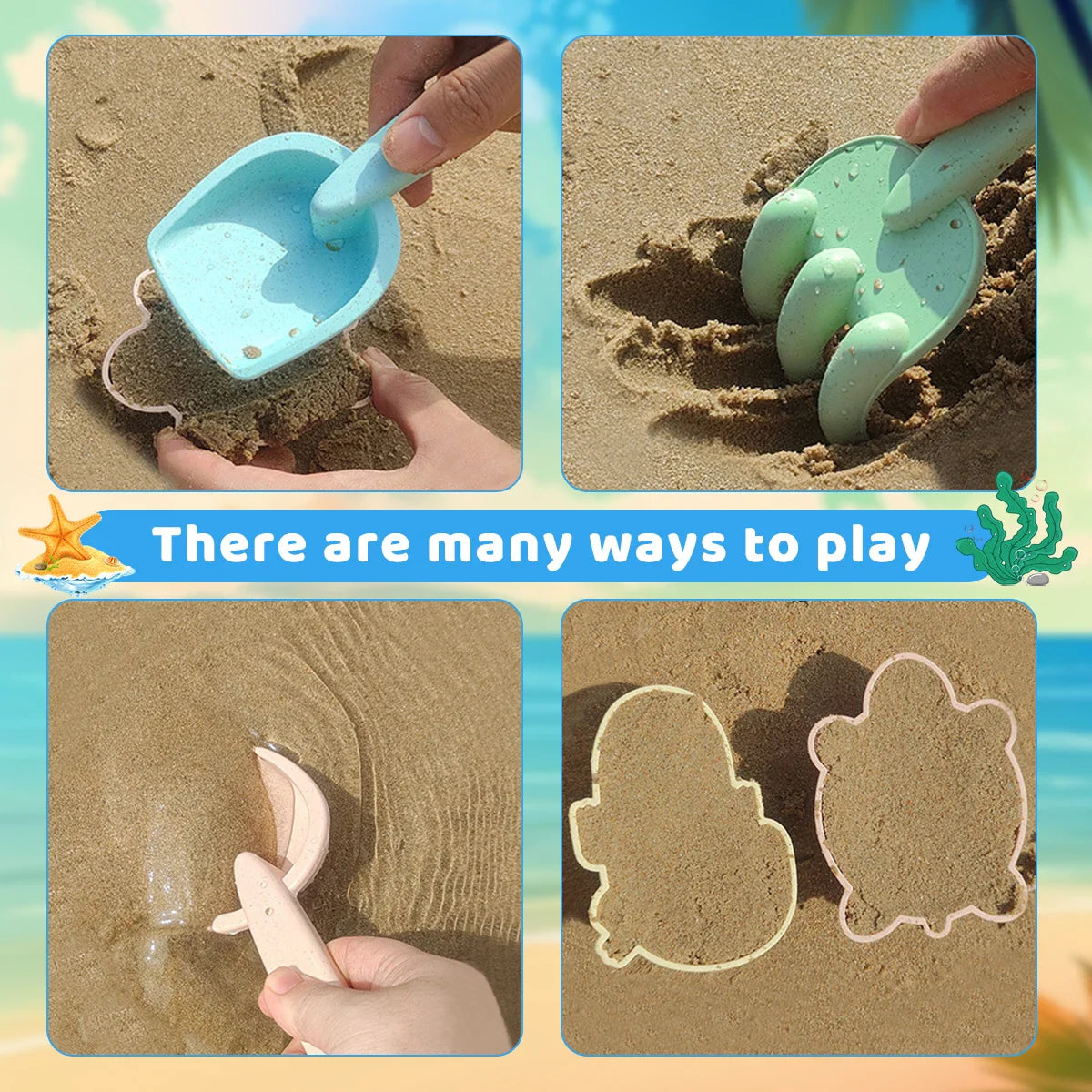 Beach Toys for Kids Sand Toys Set for Toddlers