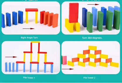 Rainbow Dominoes Kids Intellectual Brain Toys
