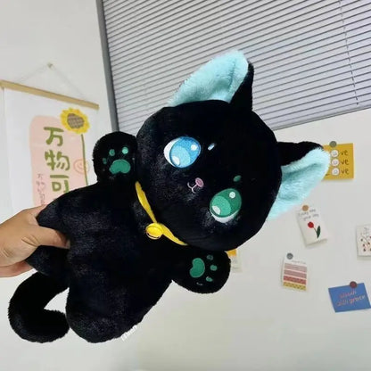 Black and White Cat Plush Toy