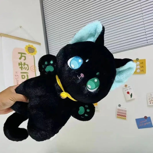 Black and White Cat Plush Toy