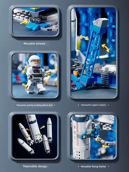 Kids Toys 2023 New Arrival Space Shuttle Rocket Building Blocks