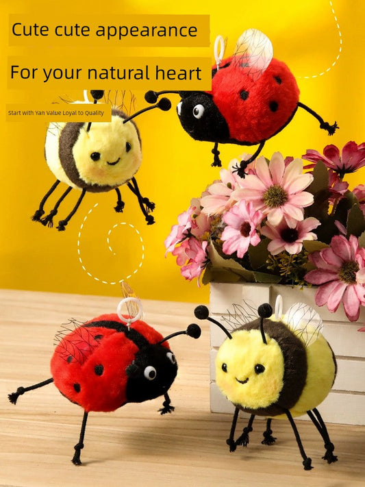 A Little Seven Ladybug Pull Wire Turn Toy