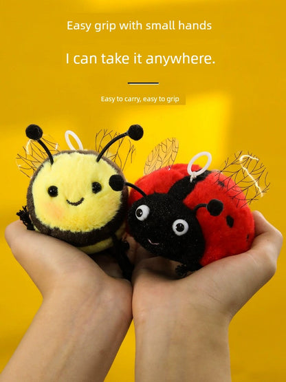 A Little Seven Ladybug Pull Wire Turn Toy