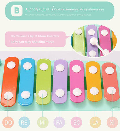 Seven-Tone Xylophone Piano Toddlers