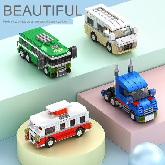 City Vehicle Series Building Blocks Fire Truck