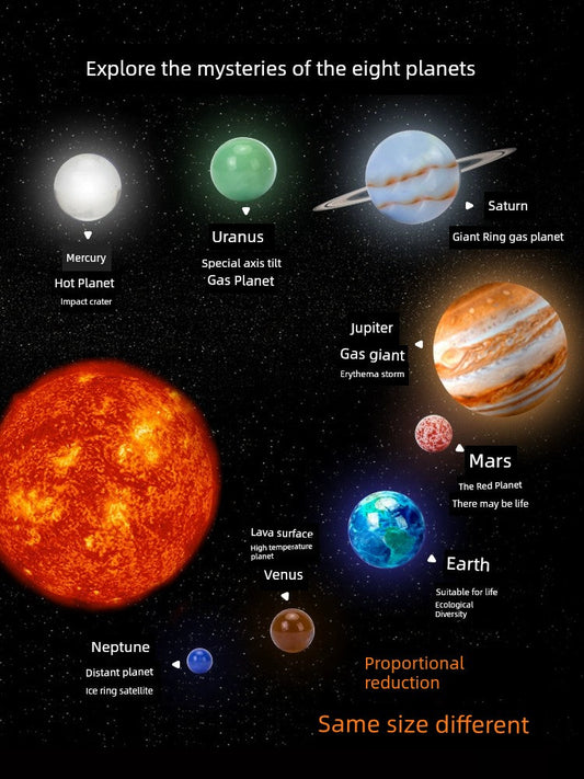 Kids Solar System Toys Handmade Scientific Experiment