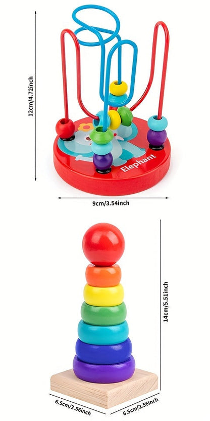 Montessori Wooden Caterpillar Piano Set